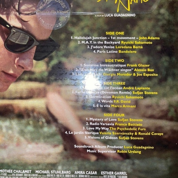 Call Me By Your Name 12” Peach Colored Peach Scented Vinyl Limited Edition RARE - Picture 8 of 11